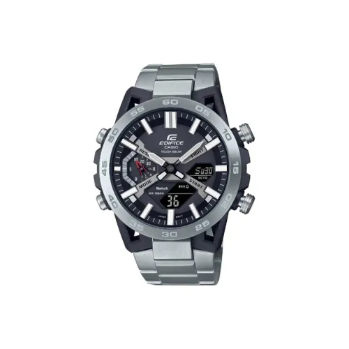 CASIO EDIFICE Кварцевый механизм нержавеющая сталь ремешок мужские часы черный ECB 2000D 1A