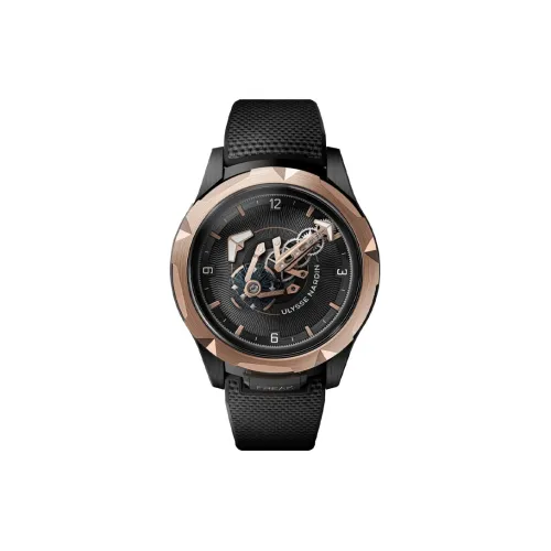 ULYSSE NARDIN Автоматический Механический Часы Мужские Whimsy Series 44мм*12мм Черные