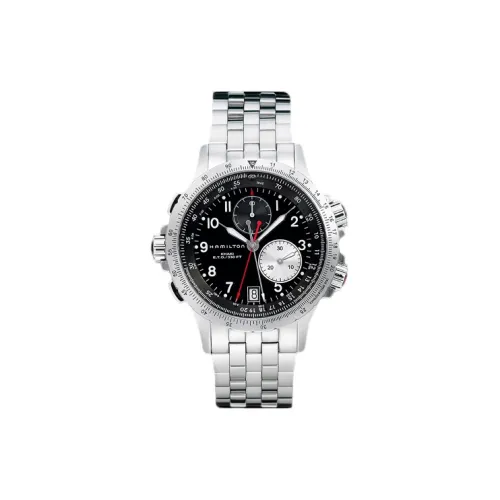 Hamilton Quartz Механизм Мужские часы 42 мм Черный