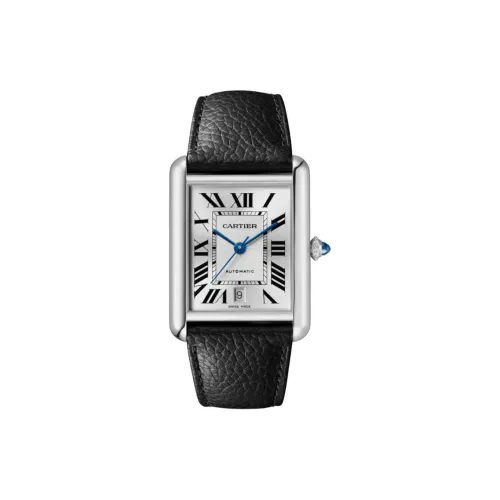 CARTIER Автоматический Механический Механизм Мужские Часы TANK DE 41мм*31мм Белый