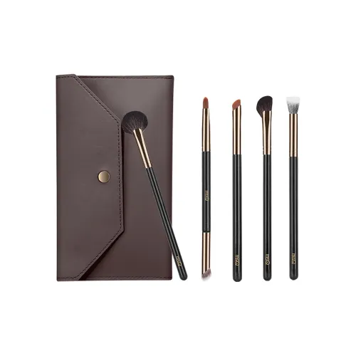 MSQ Gilded Professional Набор кистей для макияжа Мягкая кожа Дружелюбный Подходящий для тени 5 шт. с мешком для хранения