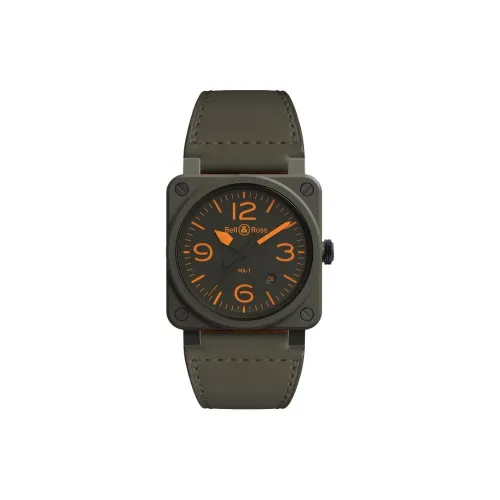 BELL & ROSS Автоматический Механический Movement Унисекс Часы 42 мм Зеленые