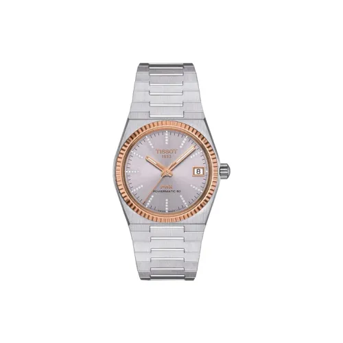 Tissot Автоматический Механический Movement Женские PRX Super Player Series Часы 35 мм Серые