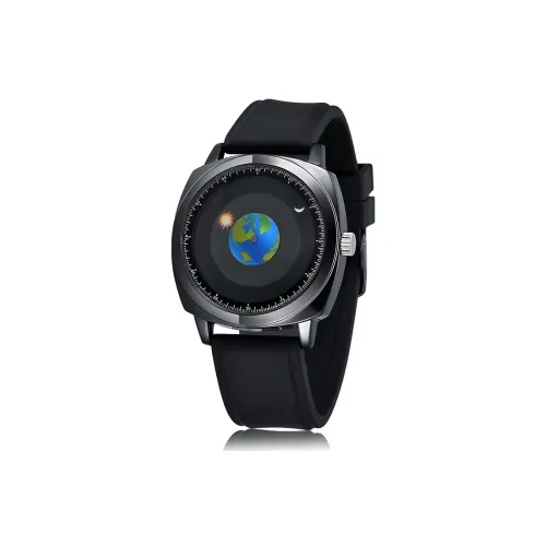 B·Y·A Кварцевый механизм Часы Унисекс Черный циферблат BYA GW2601