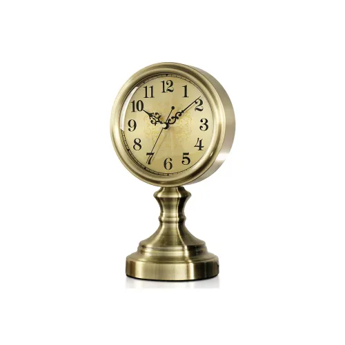 HENSE Кварцевый механизм Металл Настольные часы Унисекс Золотой HD312