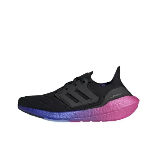 Adidas Ultraboost 22 Противоскользящие Устойчивые к истиранию Низкий Топ Беговые кроссовки Женские Черный Синий Розовый