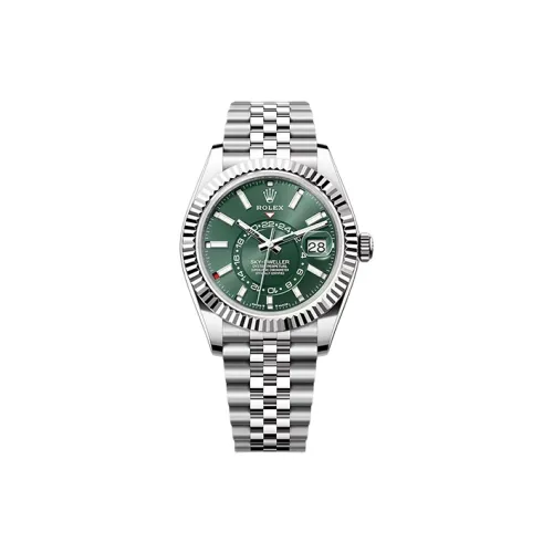 ROLEX Автоматический Механический Механизм Мужской Длинный Диапазон Часы Explorer Series 42 мм Зеленые