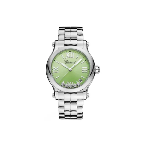 CHOPARD HAPPY SPORT Collection Кварцевый механизм Женские часы 36 мм Зеленый циферблат Корпус из нержавеющей стали Ремешок из нержавеющей стали