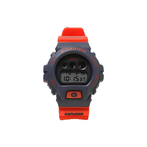 CASIO SQUAD Series G SHOCK Collection Кварцевый механизм Смольный ремешок Часы Унисекс Черный циферблат DW 6900FS 4hysteric