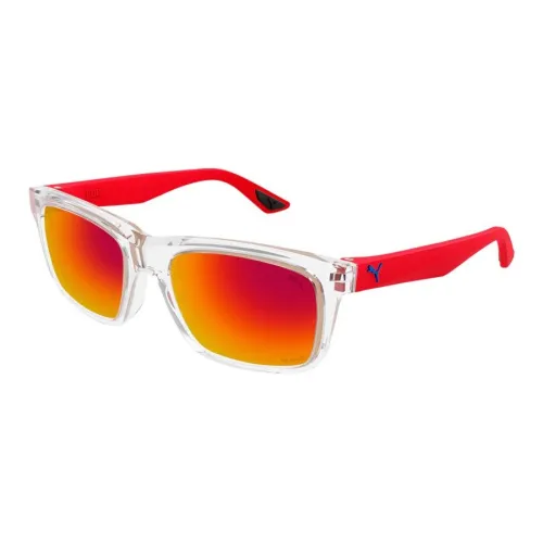 PUMA Воздействие Литья Пластик Квадрат Солнцезащитные очки Мужской Белый