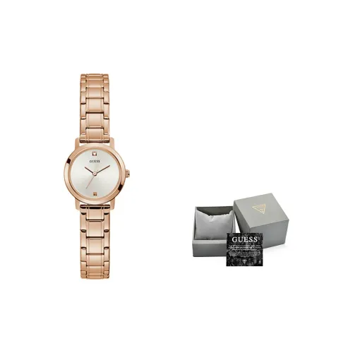 GUESS Fashion Luxury Women's Watch Женские наручные часы Кварцевый механизм Ремешок из нержавеющей стали Белый циферблат Женские часы