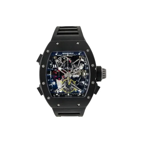 RICHARD MILLE Механизм с ручным заводом Мужские часы 50мм*42,7мм Черный
