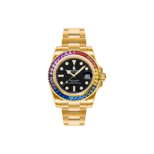 A BATHING APE Механические Мужские Часы 42 мм Черные
