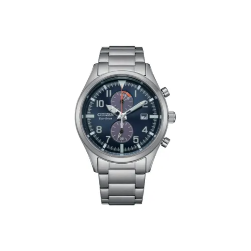 CITIZEN Световой Кварцевый Механизм Мужские Часы Eco Drive Series 43 мм Синий