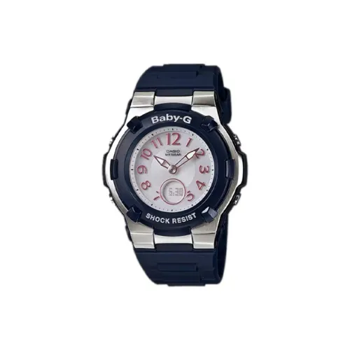 CASIO Baby G Кварцевый механизм Смольный механизм Ремешок Часы Унисекс Белый циферблат BGA 1100 2BJF