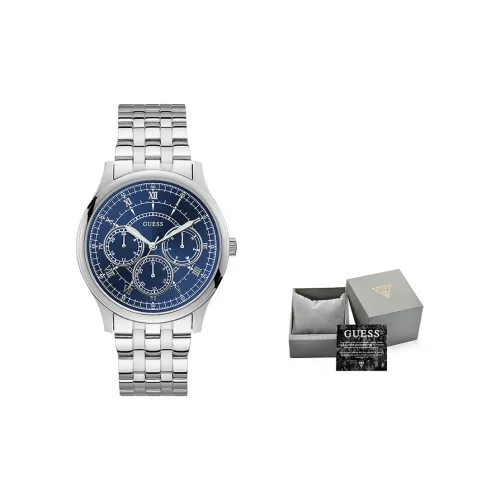 GUESS Кварцевый механизм Мужские часы 43 мм Синий