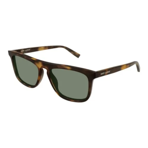 SAINT LAURENT Ацетат Прямоугольные Солнцезащитные очки Мужские Черепаховый цвет