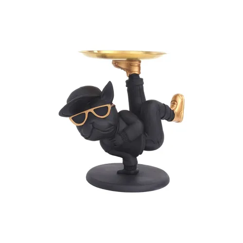 BOTI Креативный Bull And Собака Орнамент Ключ Встроенная память Лоток Для Офиса Гостиной Прихожей Десктопа и Дома