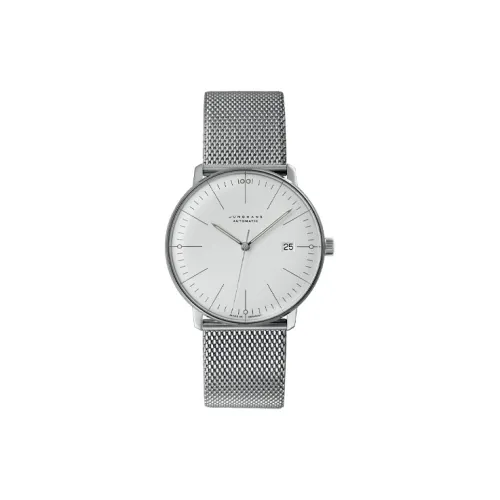 JUNGHANS Автоматический Механический Механизм Мужские Часы 38 мм Серебряный
