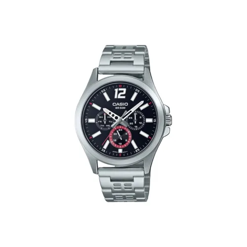 CASIO Standard Series Кварцевый механизм нержавеющая сталь ремешок мужские часы черный циферблат