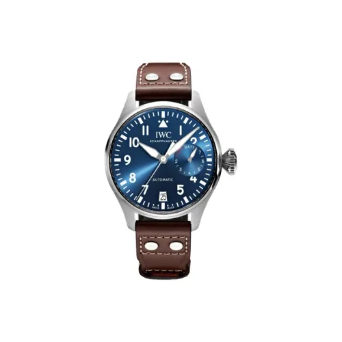IWC Механический механизм Мужские часы Pilot Collection 46,2 мм, синие