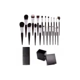 20 Серый Крыса Волосы Кисти для макияжа + Адсорбирующие Квадратные Кисти