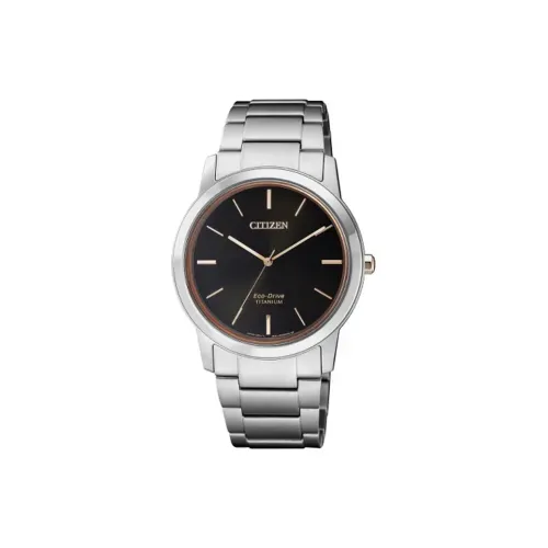 CITIZEN Ecology Drive Collection Светильник Кварцевый механизм Супер титан Ремешок Женские часы Черный циферблат