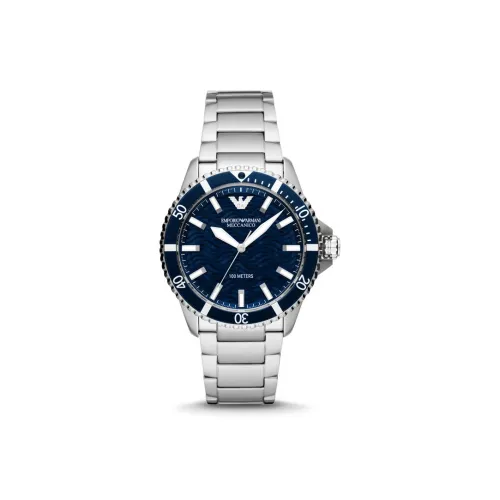 EMPORIO ARMANI Автоматический Механический Механизм Мужские Часы Машина 42 мм Синий