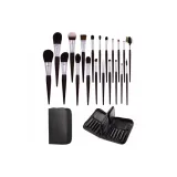 20 Серый Крыса Волосы Макияж Щетка + flip-page PU Кожаная Щетка