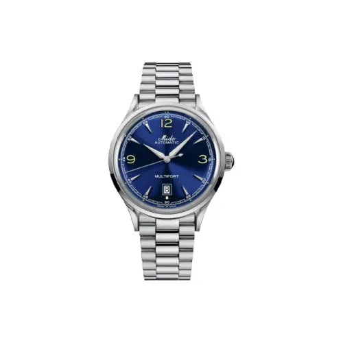 MIDO Автоматический Механический Механизм Мужские Часы Helm 40 мм Синий