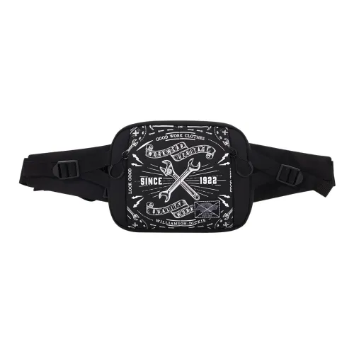 Dickies Полиэстер Обхват талии Сумка Обхват груди Сумка Маленький Унисекс Черный