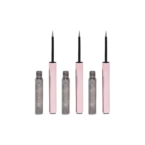MAKEUP REVOLUTION Eyeliner Pen #Silver Flash 2,4мл*3