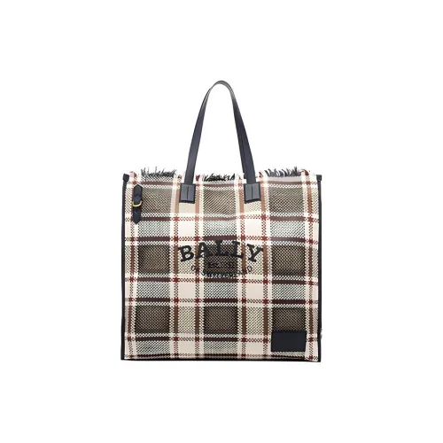 BALLY Овчина Тоут Сумка Сумка для покупок Сумка Обычный Женские Черный Белый