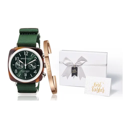 BRISTON Brixton Quartz Коллекция Наручные часы Кварцевый механизм Нейлоновый ремешок 40 мм Зеленый циферблат Унисекс 3760004810995