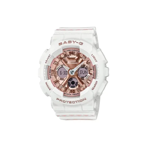 CASIO Малыш G Коллекционная Коробка Ограниченная Серия Кварцевый Механизм Смольный Ремешок Часы Женские Розовый Циферблат Часы BA 130SP 7A