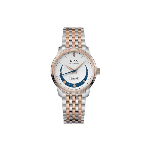 MIDO Belluna Classic Collection Smiling Moon Phase Wrist Watch Автоматический механический механизм Женские часы Часы