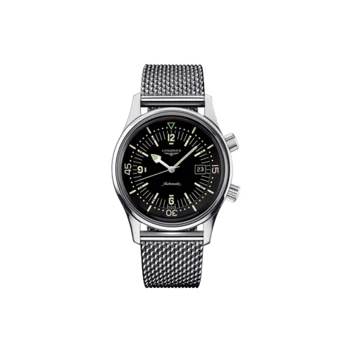 LONGINES Classic Vintage Автоматический Механический Часы Мужские 42 мм Черный Циферблат