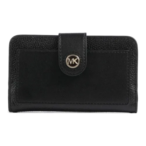 MICHAEL KORS Кошелек из крупнозернистой коровьей кожи женский черный