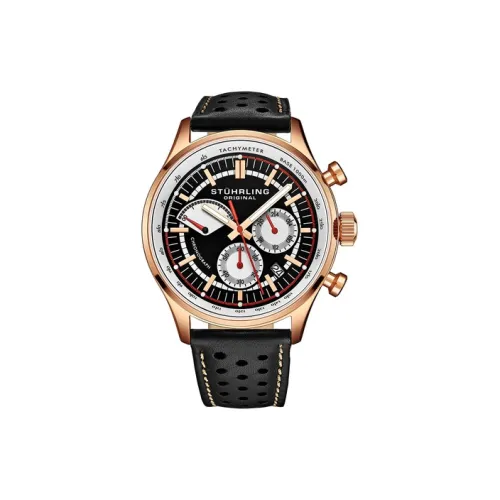 STUHRLING Кварцевый механизм Мужские часы 42mm*мм*мм Черный