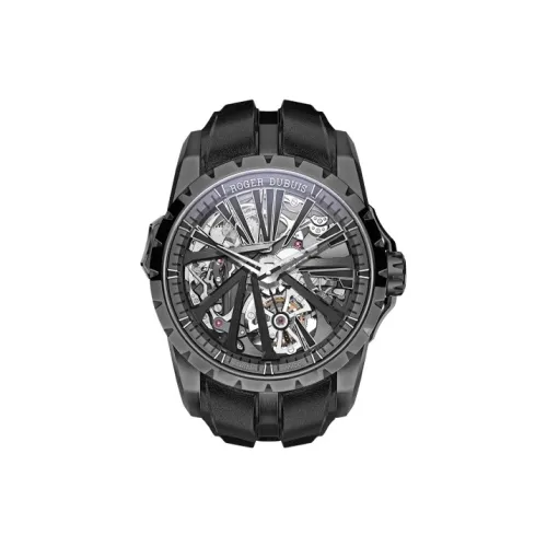 Серия часов Roger Dubuis 'Супер Watch' Автоматический механический механизм Мужские часы Циферблат 45 мм Череп