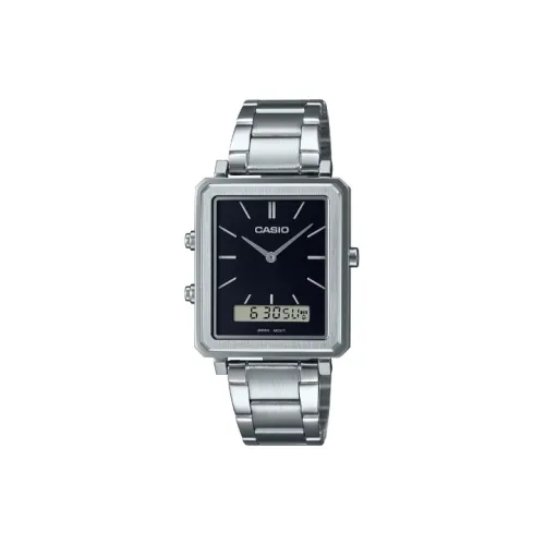 CASIO Standard Series Кварцевый механизм нержавеющая сталь ремешок мужские часы черный MTP B205D 1E