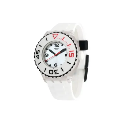 SWATCH SCUBA LIBRE Collection Кварцевый механизм Унисекс Часы 44 мм Серый циферблат Пластиковый корпус Часы Силиконовый ремешок