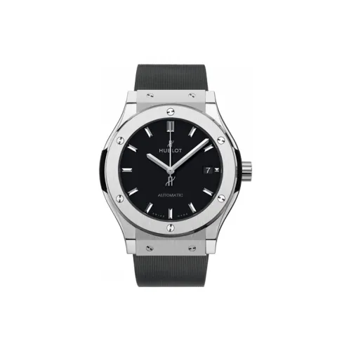 HUBLOT Автоматический Механический Механизм Мужские Часы 45 мм Черный