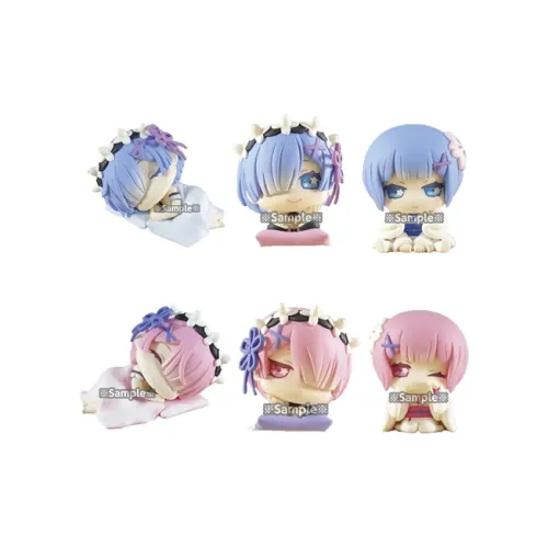 STAND STONES RE ZERO Начало жизни в другой мире Рам Рем Сонный стильный украшение Счастливый рисунок целая коробка 6 шт