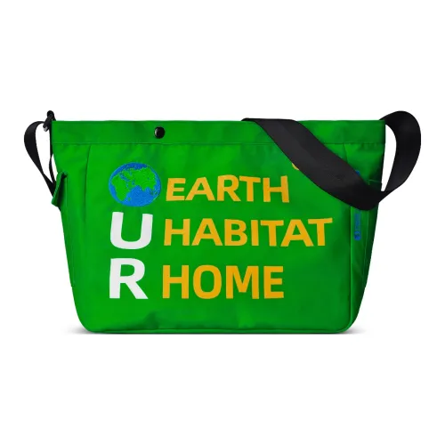 FINITE LOOP Полиэстер Сумка через плечо Стандартная Унисекс Зеленая