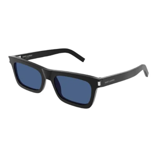 SAINT LAURENT Ацетат Прямоугольные Солнцезащитные очки Женские Черные