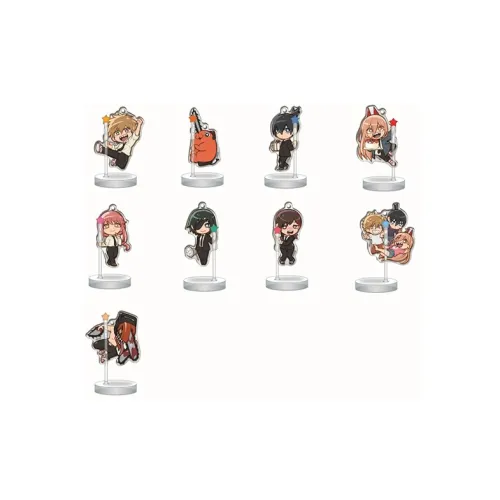 STAND STONES Человек-бензопила Украшение PIC Счастливый Draw Один Капсульная игрушка Целая коробка 9 шт