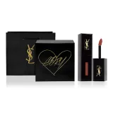 №441 Красный Цветная глазурь + YSL Сумка для покупок Черная с золотой коробкой