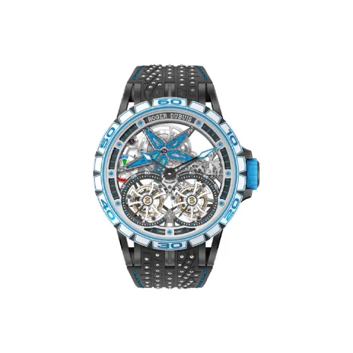 Roger Dubuis Мужские часы Kings Racing Series с ручным заводом, 47 мм, с механизмом, с черепом
