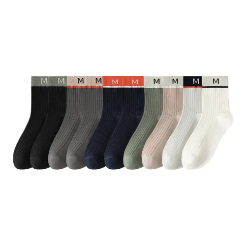 Носки Lan Miao Crew для мужчин упаковка из 10 пар